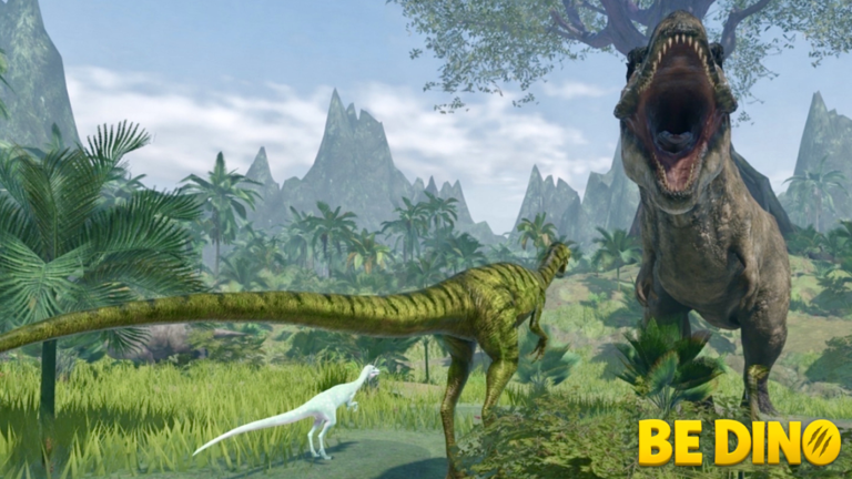 Be Dino Roblox jungle fight, Gems, fossils и survival-прогресс