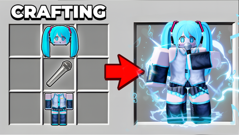Craft Anime Roblox игровой кадр с elements, garden и crafting-комбинациями