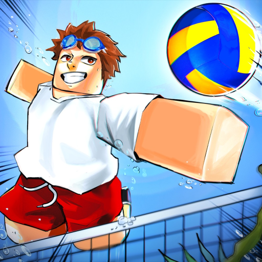 Volleyball Legends игрок у сетки и мяч для роли spiker